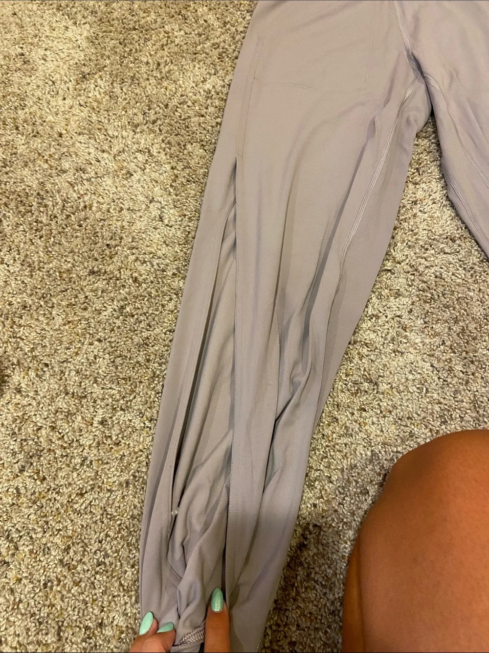 lululemon athletica womens purple joggers with side splits
